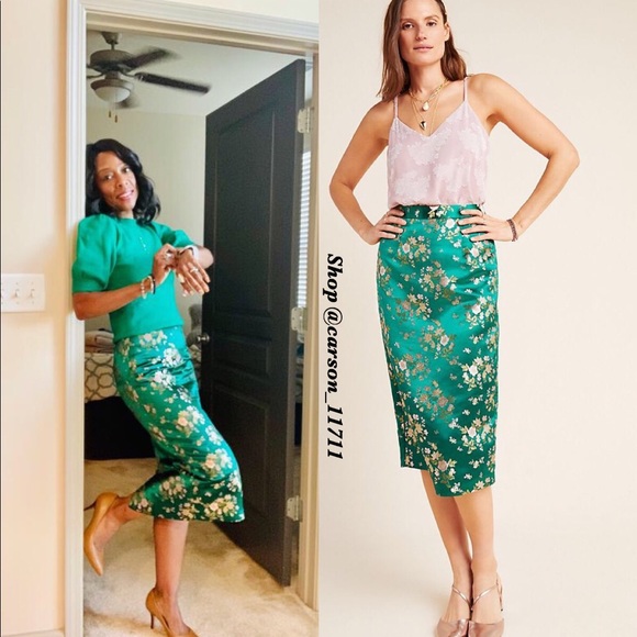 Anthropologie Dresses & Skirts - NWT Anthropologie Renee Jacquard Pencil Skirt 8